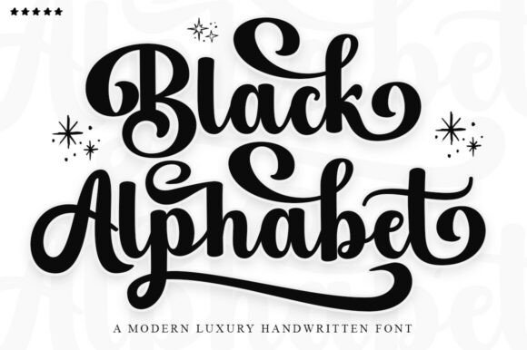Black Alphabet: A Font for Elegant Handmade Creations