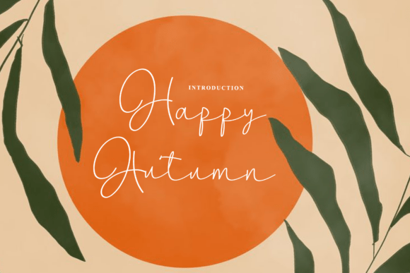 Bring Charm to Your Creations with Happy Autumn Font