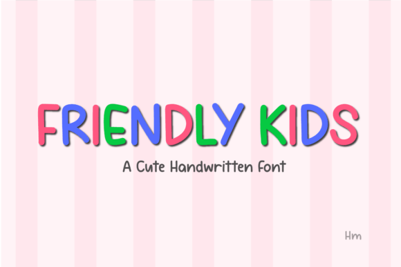 Bring Charm to Your Handmade Creations with Friendly Kids Font