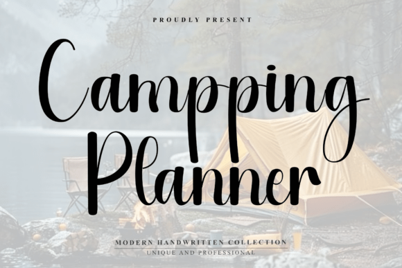 Campping Planner: A Versatile Script Font for Editorial Design