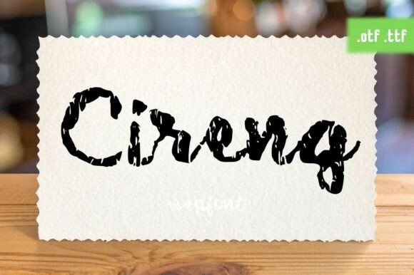 Cireng: A Brush-Script Typeface for Editorial Elegance