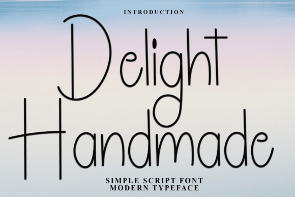 Delight Handmade: A Festive Font for Creative Web Design