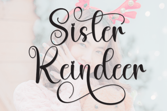 Discover the Cozy Charm of Sister Reindeer Font