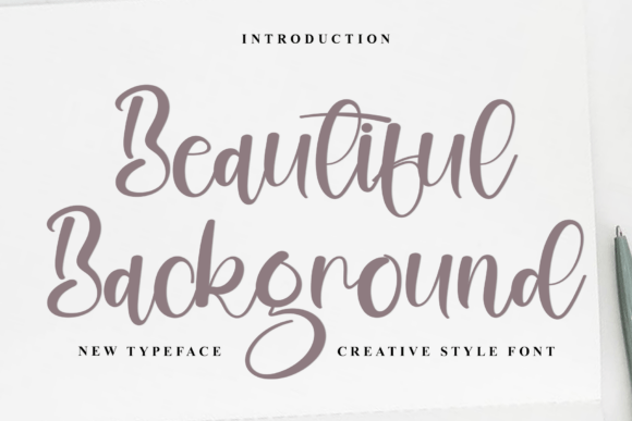 Enhance Your Brand with Beautiful Background Font