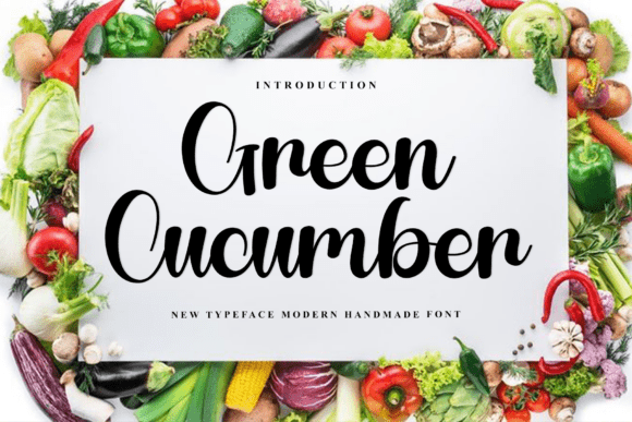 Enhance Your Brand with Green Cucumber Font