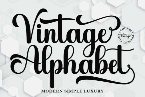 Enhance Your Brand with the Elegant Vintage Alphabet Font