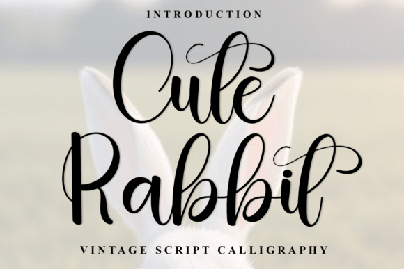 Introducing Cute Rabbit: A Versatile Script Font for Branding
