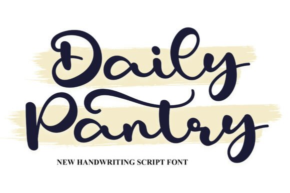 Introducing Daily Pantry: A Vibrant Script Font for Web Design