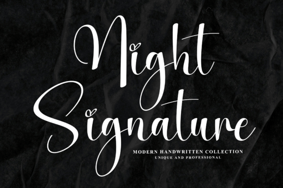 Night Signature: A Font for Elegant Editorial Design