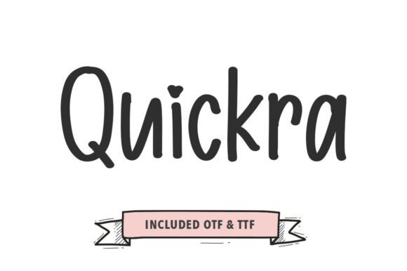 Quickra: A Handwritten Brush Font for Dynamic Branding