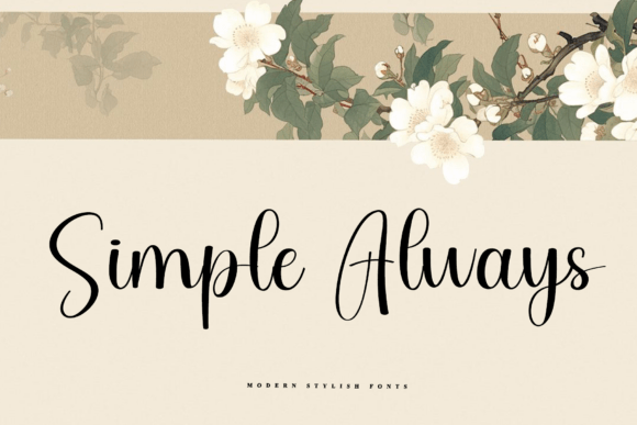 Simple Always: A Timeless Font for Polished Branding
